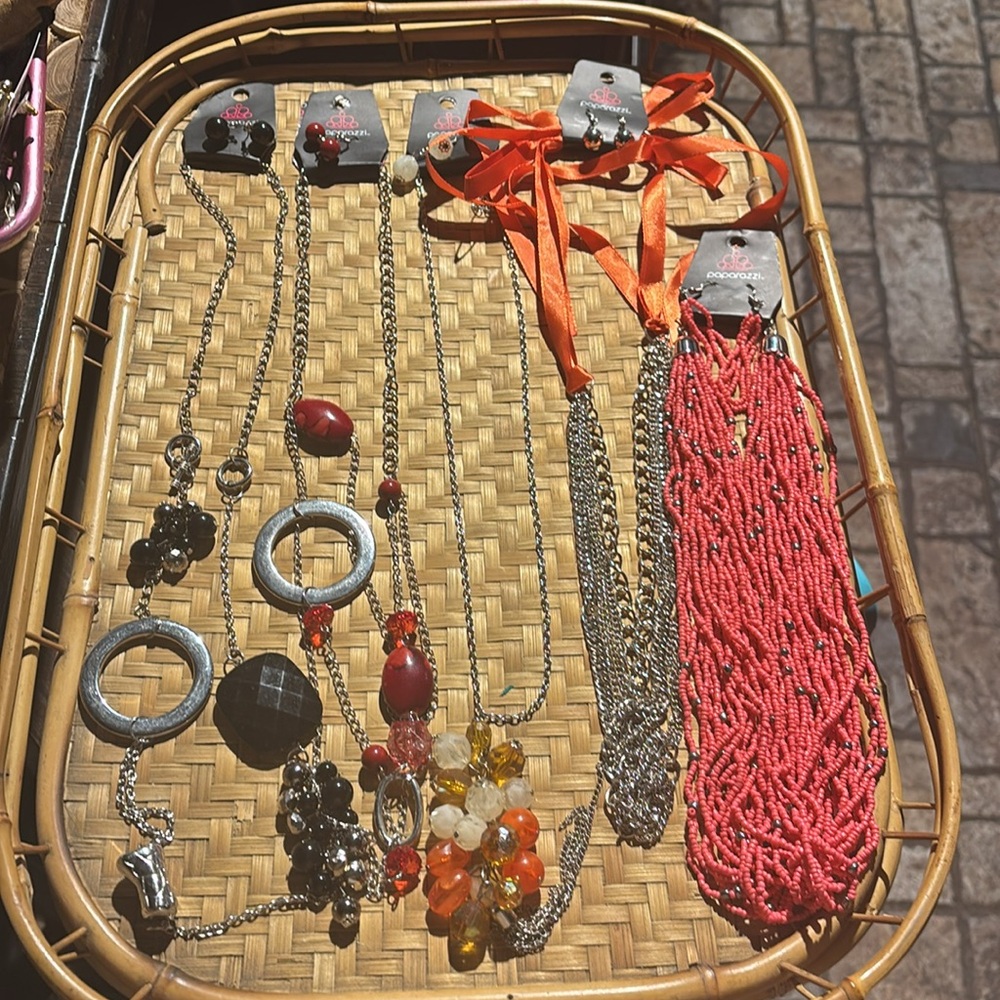 NWT Lot Of Paparazzi Necklaces With Earrings